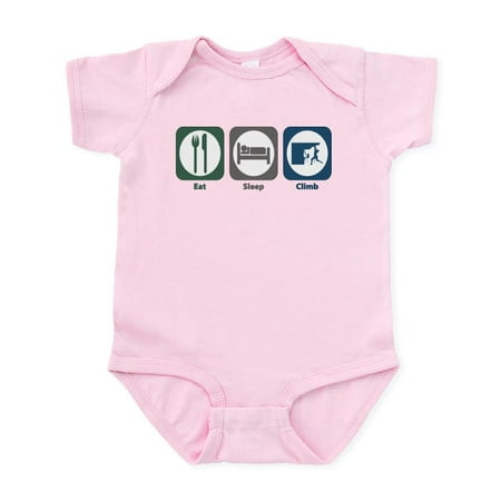 

CafePress - Eat Sleep Climb Infant Bodysuit - Baby Light Bodysuit Size Newborn - 24 Months
