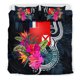 thumbnail image 4 of Juego de Cama Polinesio - Wallis y Futuna Juego de Funda Nórdica Flores Tropicales, 4 of 6