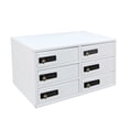 thumbnail image 1 of FixtureDisplays® 6-Slot Cellphone Locker iPad Mini Charging Station 2-Prong Femail Plug Combination Lock Master Key Code Finder 10041, 1 of 8