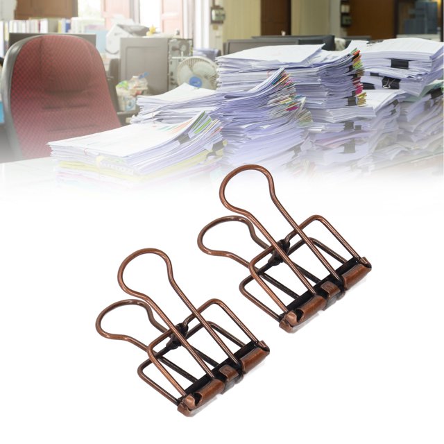 Metal Binder Clips Strong Paper Clamps 80Pcs Hollow Wire Clips Documents Organization Office Home Study