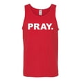 thumbnail image 2 of Wild Bobby Pray. Inspirational/Christian Men Graphic Tank Top, Red, Large, 2 of 5