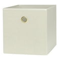 thumbnail image 2 of (2 pack) Mainstays Collapsible Fabric Cube Storage Bin, Beige Boucle, 2 of 7