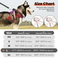 thumbnail image 2 of MASBRILL Reflective Dog Harness No Pull Dog Vest Harness with Handle, Breathable Padded Dog Chest Harness Adjustable for Large Dog-Purple L, 2 of 11