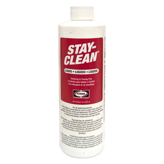 Harris Product Group Stay-Clean Liquid Soldering Flux, Bottle, 16-oz. - 1 EA (348-SCLF16)
