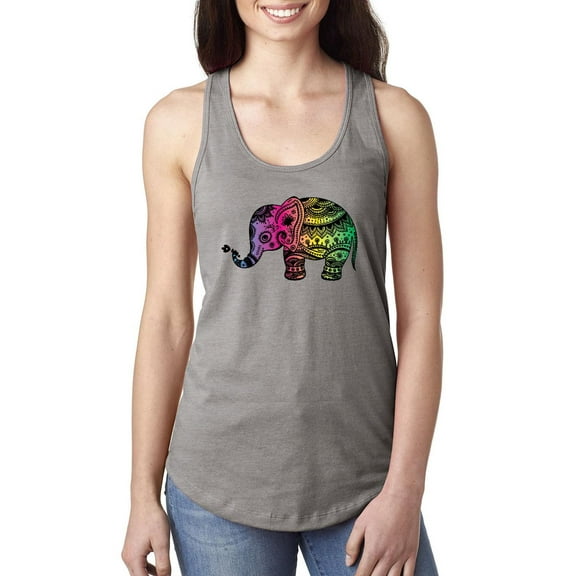 Normal is Boring - Women's Racerback Tank Top, up to Women Size 2XL - Elephant