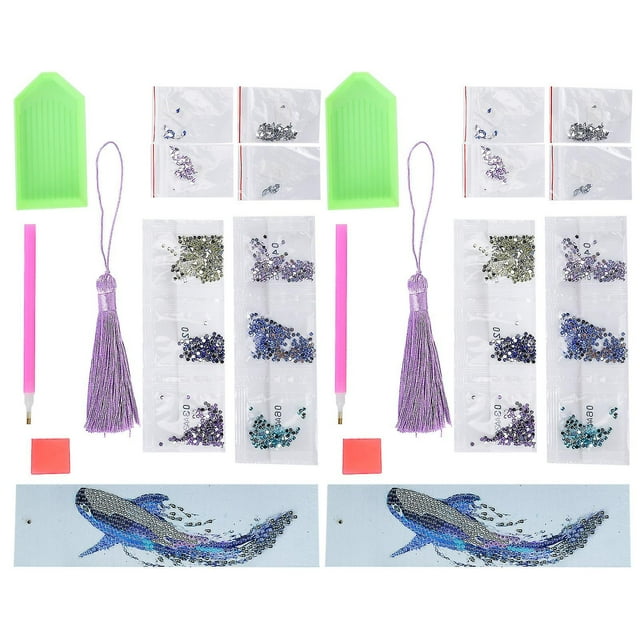 Diamond Bead Bookmarks Tassel Pendant Bookmarks Art Crafts for DIY Making