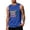 Blue, variant on Mens Beach Tank Tops Hawaii Letter Graphic Summer Cut Off Sleeveless Shirts Muscle Workout Tank Top