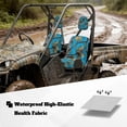 thumbnail image 3 of KUIFORTI Blue Camouflage UTV Seat Covers Scratch-resistantSeats Cover for UTV Elastic Fabrics Rhino Seat Cover Set(4 PCS) Compatible with Yamaha Rhino 700 660 450 2004-2021, 3 of 7