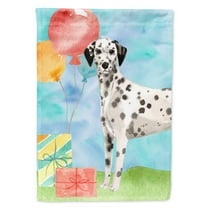 Happy Birthday Dalmatian House Flag