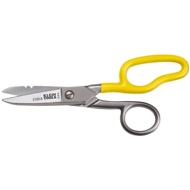 Scissors Klein Tools 2100-8 Hoja dentada de 16 cm, ergonómica