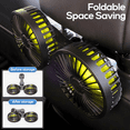 thumbnail image 5 of USB Car Fan for Backseat, 3 Speeds 360°Rotatable Car Cooling Fan, Dual Head Car Fan with Adjustable Clip for Vehicles SUV RV, 5 of 7