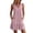 Pink, variant on Dvprdro V Neck Sleeveless Ruffle Hem Loose Mini Dress for Women A Line Flowy Summer Beach Casual Solid