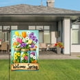 thumbnail image 3 of Amhnf Welcome Spring Flowers In Mason Jars Garden Flag For Home Outdoor Garden Yard Decor 12x18 inch, 3 of 5