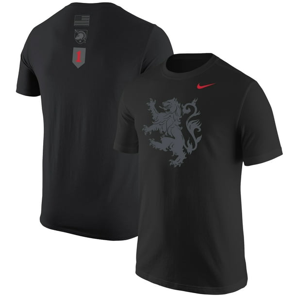 Army Black Knights Nike Rivalry Lion T Shirt Black Walmart Com Walmart Com