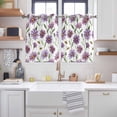 thumbnail image 2 of Purple Spring Floral Kitchen Curtains Window Panels, Summer Botanical Bee Floral Daisy Insulated Window Treatment Curtain, Grommet Curtains for Bedroom/Living Room/Bathroom, 2 Piece 52"Wx45"L, 2 of 8