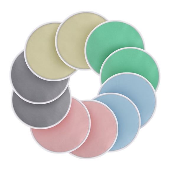 Reusable Nursing Pads, Breast Pads for Breastfeeding, 3-Layer Washable Breastfeeding Pads,4.72'', 14 Pack, Assorted