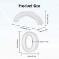 thumbnail image 2 of Yucurem Silicone Earpads Head Beam Protective Cover for Soundcore Life Q20i(white), 2 of 10