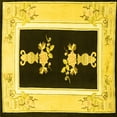 thumbnail image 1 of Ahgly Company Machine Washable Indoor Square Oriental Yellow Asian Inspired Area Rugs, 4' Square, 1 of 4
