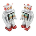 thumbnail image 1 of Metal Tin Electric Robot, Educational Motorized Robotics Retro Metal Tin Robot Rotating Robot Electric Walking And Rotating Figures Model for Adult Collection Kids Gift, 1 of 8