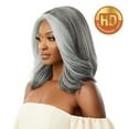 thumbnail image 3 of Outre HD Lace Front Wig Soft N Natural Neesha 201 (Silver Gray) (HTSLBRN), 3 of 3