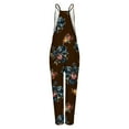 thumbnail image 5 of Yievot Jumpsuits for Womens Casual Summer Rompers Sleeveless Floral Print Loose Strap Baggy Overalls Women Jumpsuit with Pockets 2025 2025 Birthday Gifts Pants for Women, 5 of 6