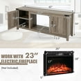 thumbnail image 3 of Costway 62'' Farmhouse TV Stand Entertainment Center for TVs up to 70 Inches Natural, 3 of 10