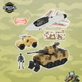 thumbnail image 2 of Juguete Set Militar con Jet de Combate, Tanque de Guerra, Vehículo Táctico y Soldado con Accesorios, 2 of 5