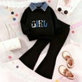 thumbnail image 2 of Toddler Baby Girl Long Sleeve Hooded Pullover Colorblock Sweatshirt + Pants Fall Winter Outfit Set 6-12 Months 12-24 Months 2t 3t 4t 5t 6t 7t 8t 9t Children M 2-3 Years, 2 of 4