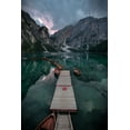 thumbnail image 2 of Tagliarino, Marco 11x14 White Modern Wood Framed Museum Art Print Titled - Braies Reflections, 2 of 4