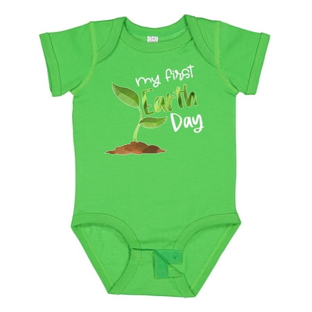 

Inktastic My 1st Earth Day Sprouting Plant Gift Baby Boy or Baby Girl Bodysuit