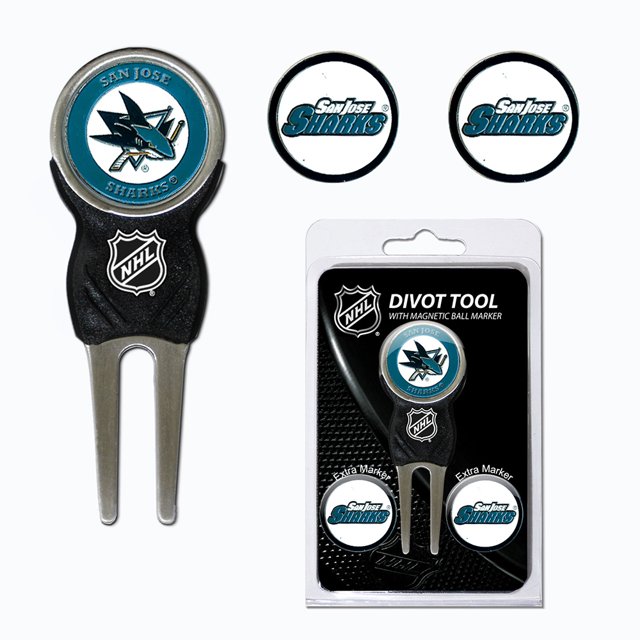 San Jose Sharks NHL Divot Tool Pack w/Signature Tool