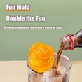 thumbnail image 6 of Ice Cube Trays, Silicone Mold, BPA Free, Stackable Flexible Silicone Silicone Sphere Whiskey Ice Ball Maker with Lids Ice Cube Trays for Cocktails & Bourbon - Reusable & BPA Free, Rose, 6 of 11