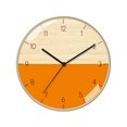 thumbnail image 1 of El reloj de pared es silencioso y no hace tictac, y su pantalla de 12 pulgadas de alto es fácil de leer., 1 of 6