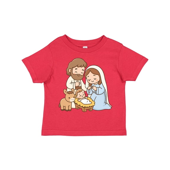 Inktastic Nativity Scene Christmas Manger Boys or Girls Toddler T-Shirt