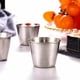 thumbnail image 3 of 48 paquetes de tazas para salsa de condimento de 1,5 oz/45 ml, tazas de acero inoxidable para salsa de inmersión, plato para condimentos reutilizable, color plateado, 3 of 5