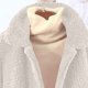 thumbnail image 5 of HongQid Women's Coat Casual Lapel Fleece Fuzzy Faux Shearling Zipper Coats Warm Winter Cropped Outwear Jackets, 5 of 8