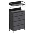 thumbnail image 1 of Ourlova 5-Drawer Fabric Dresser - Compact Storage Unit with Sturdy Metal Frame, Easy Assembly, Versatile Organizer for Clothes and Essentials in Grey, 1 of 8