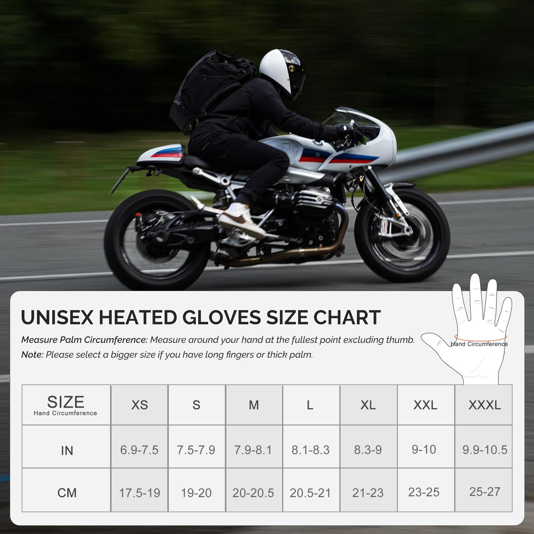 Snow Deer Heated Gloves for Men Women Rechargeable Electric Heated Gloves Heated Skiing Glove for Snowboarding Motocycle Gloves