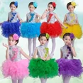 thumbnail image 2 of Vestido de princesa para niñas, elegante vestido de baile para niños, vestidos de salón de baile, jazz, hip hop, ropa de fiesta, trajes de Halloween y Navidad con lentejuelas para niñas, 2 of 5