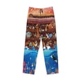 thumbnail image 4 of Xecao Animals On Noah's Ark2 Men's Straight Lounge Pajama Pants: The Ultimate in Comfortable Sleepwear, 4 of 9