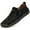 Black, variant on Big Size Men's Casual Loafers Slip On Leather Shoes Comfortable Lightweight Driving Shoes Male Moccasins Classic Penny Loafer Flats Boat Shoes Outdoor Walking Shoes