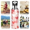thumbnail image 7 of Yayeee 33oz Insulated Water Bottle Double Wall Stainless Steel with Flip Straw Lid, Bunnies and Hearts, 7 of 7