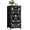 Color 3, variant on Dresser for Bedroom with 4 Storage Drawers Elegant Black Silver Damask Ornate Floral Patterns Dressers Chest of Drawers Steel Framed Fabric Closet Organizers for Dorm Entryway End Table