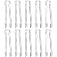 thumbnail image 1 of 10 Pieces Mini Plastic Buffet Serving Tong, Small Buffet Serving Tongs Set Clear Kitchen, 1 of 5