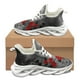 thumbnail image 1 of Zapatillas deportivas suaves con estampado de corazón y rosas rojas para mujer, otoño e invierno, antideslizantes, con punta redonda, informales, resistentes a la suciedad, 1 of 6