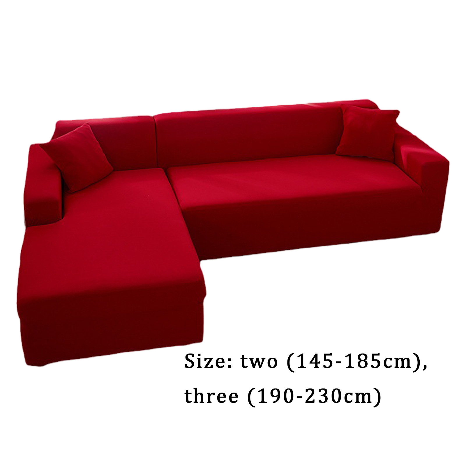 Sofa Cover,Red Four Seasons Universal Type Milk Silk Elastic Sofa Cover Full Enveloping Universal Sofa Cover Combination