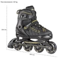 thumbnail image 3 of Patines Linea 4 Ruedas Little Monkey Luz Led Niños Y Adultos Talla Ajustable 21-23.1 cm, 3 of 10