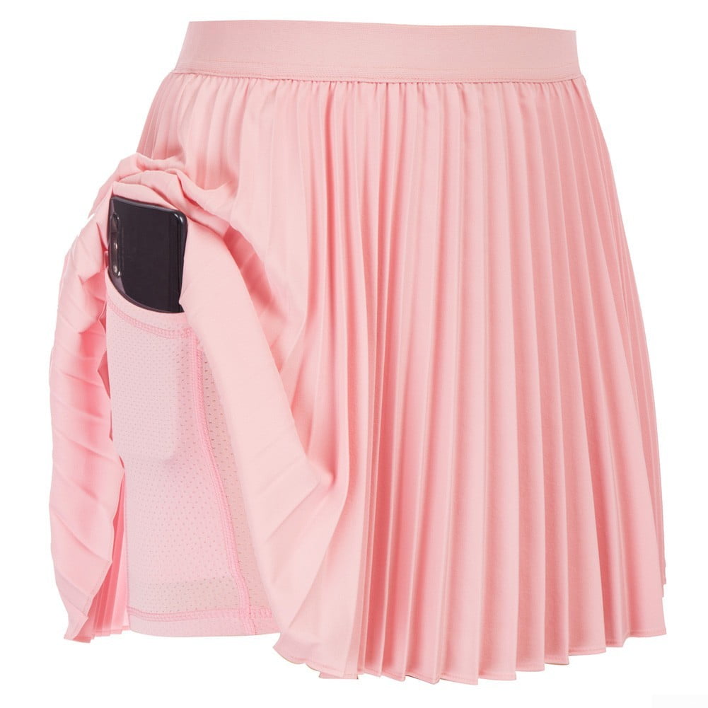 Jack Smith Women Pleated Tennis Skirt with Mesh Shorts Elastic Waist Sports  Skort(Pink,2XL) - Walmart.com