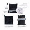 thumbnail image 5 of Funda Duvet Invernal Afelpada Doble Vista con Fundas de Almohada Esquimal (Negro-Gris, Queen Size), 5 of 5