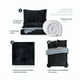 thumbnail image 5 of Funda Duvet Invernal Afelpada Doble Vista con Fundas de Almohada Esquimal (Negro-Gris, Matrimonial), 5 of 5